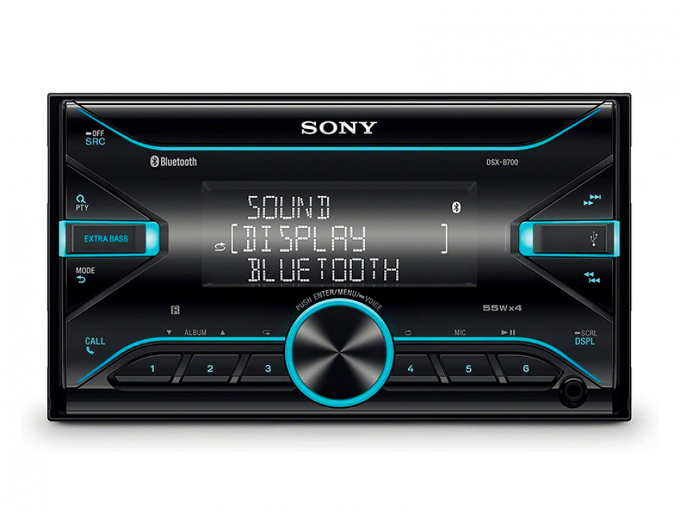 Receptor audio digital cu Bluetooth, format 2DIN, Sony DSXB700.EUR