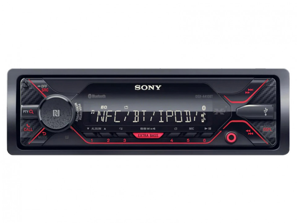 Receptor media digital fara CD-1DIN, Sony DSXA410BT